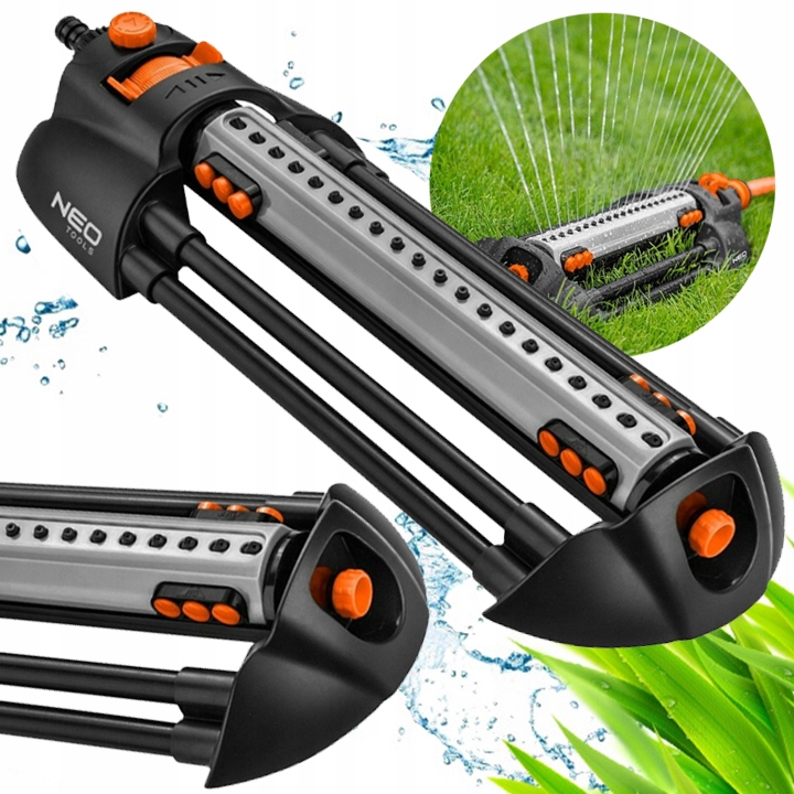 Neo Zraszacz Wahadłowy Ogrodowy Oscylacyjny Regulowany 20 Dysz 320m² 15-772