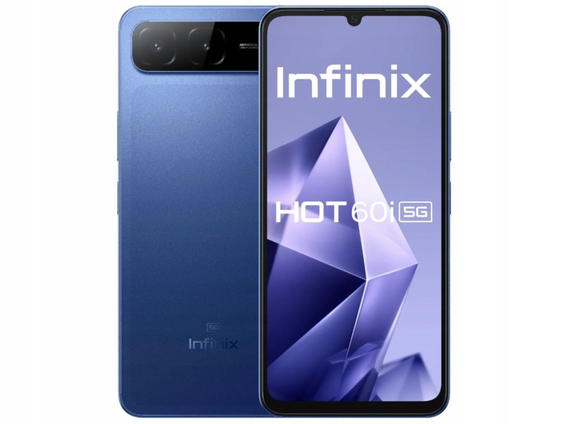 Smartfon Infinix Hot 60i 5G 8/256GB 6.75" 120Hz Niebieski