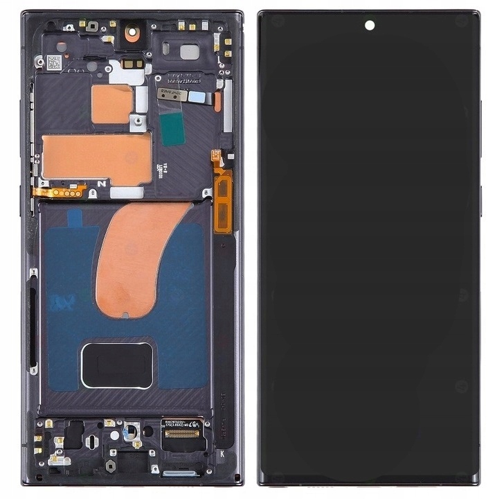Nowy Ekran LCD Samsung Galaxy S23 Ultra SM-S918B, SM-S918N Z Ramką Czarny