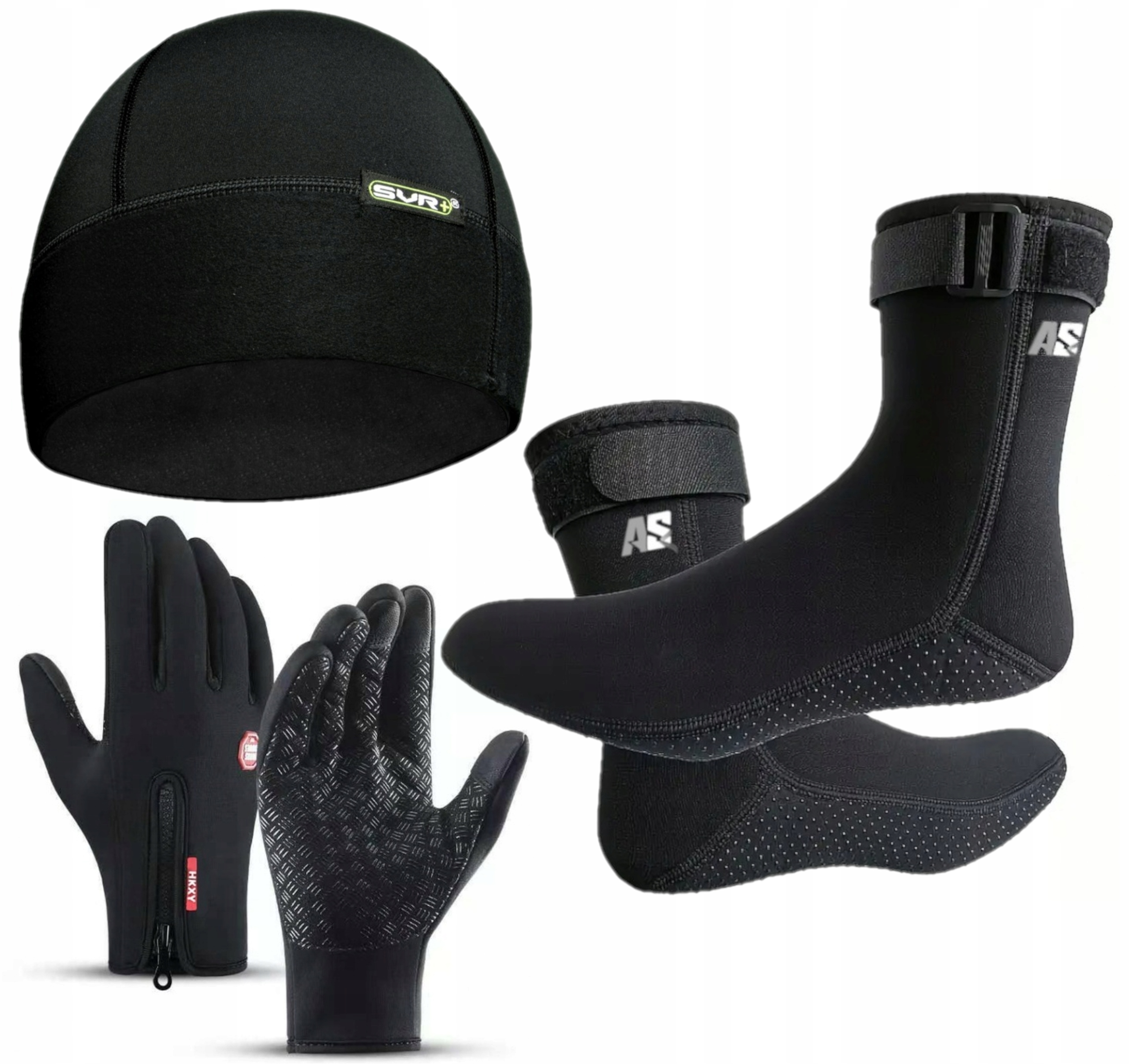 Sada Na Moření Ponožky Neoprenová Čepice Rukavice Na Vodu Plavání 37