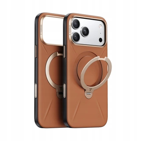 Torras QPro Leather etui skóra wegańska iPhone 17 ProMax MagSafe podstawka
