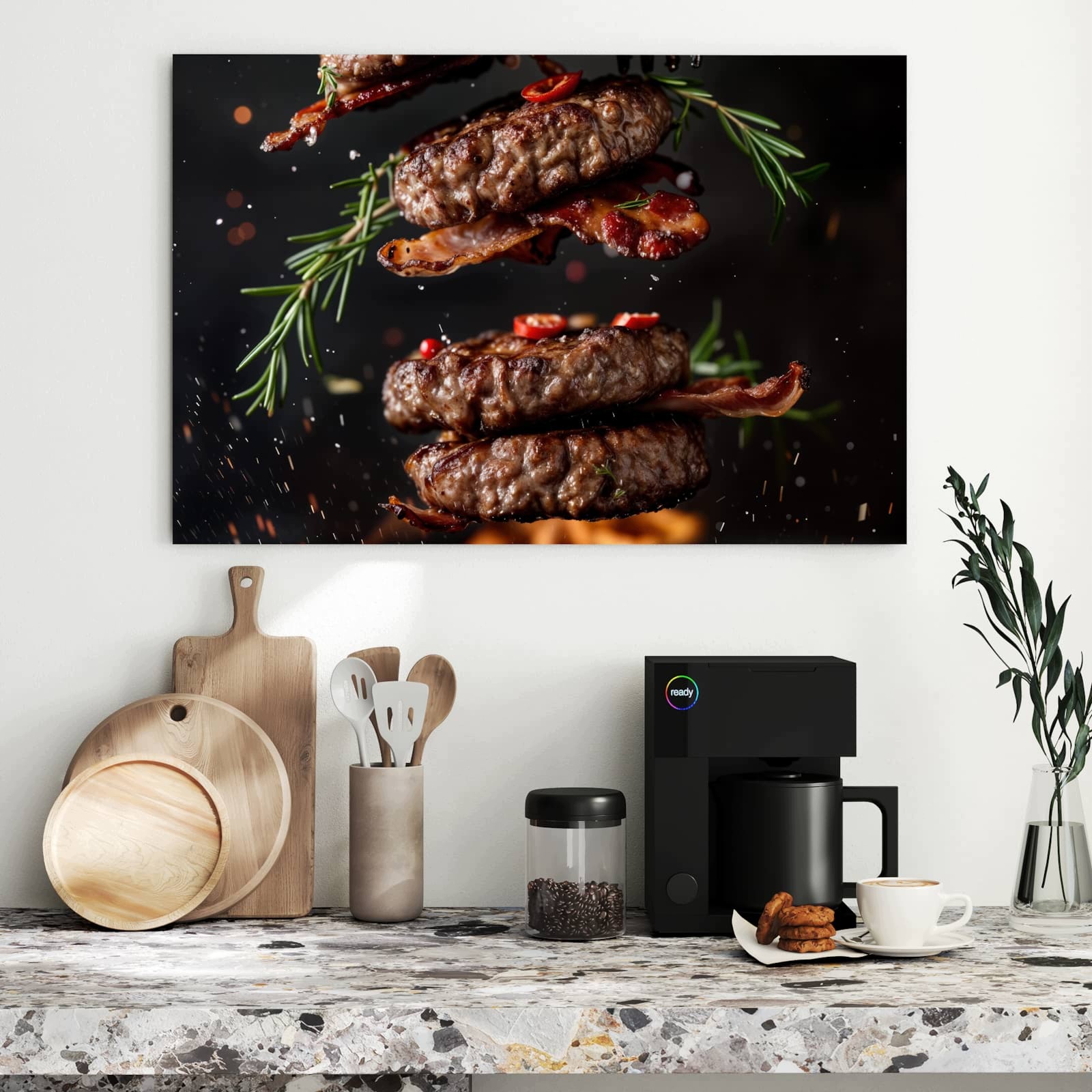 Magnetická tabule Burger Bekon 90 × 60 cm
