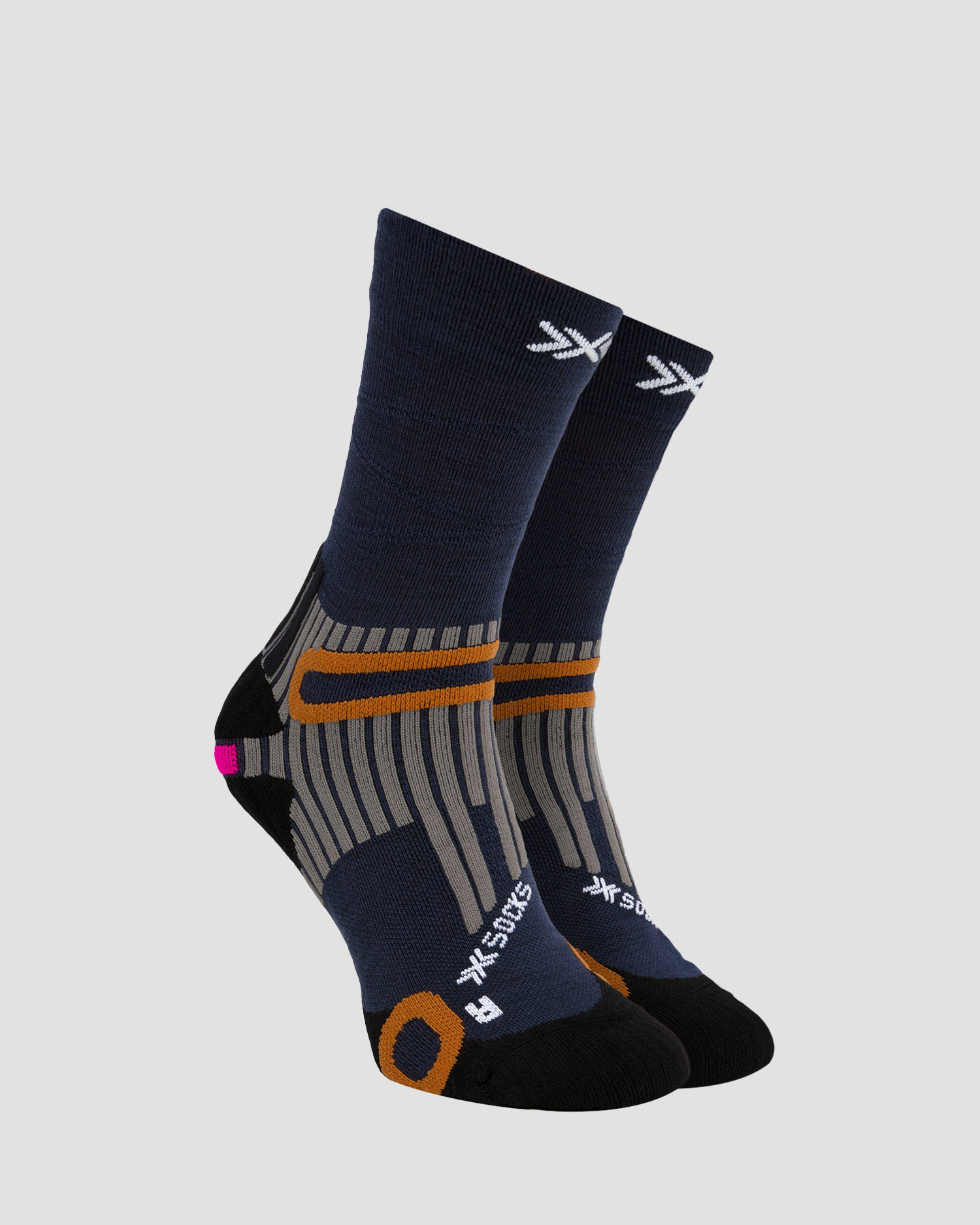 Skarpety unisex X-Socks Hike Anatomix Merino Crew Heather Grey A125 39-41