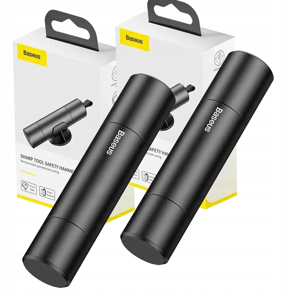 Baseus CRSFH-0G 2w1 Młotek do szyb + Nóż do pasów