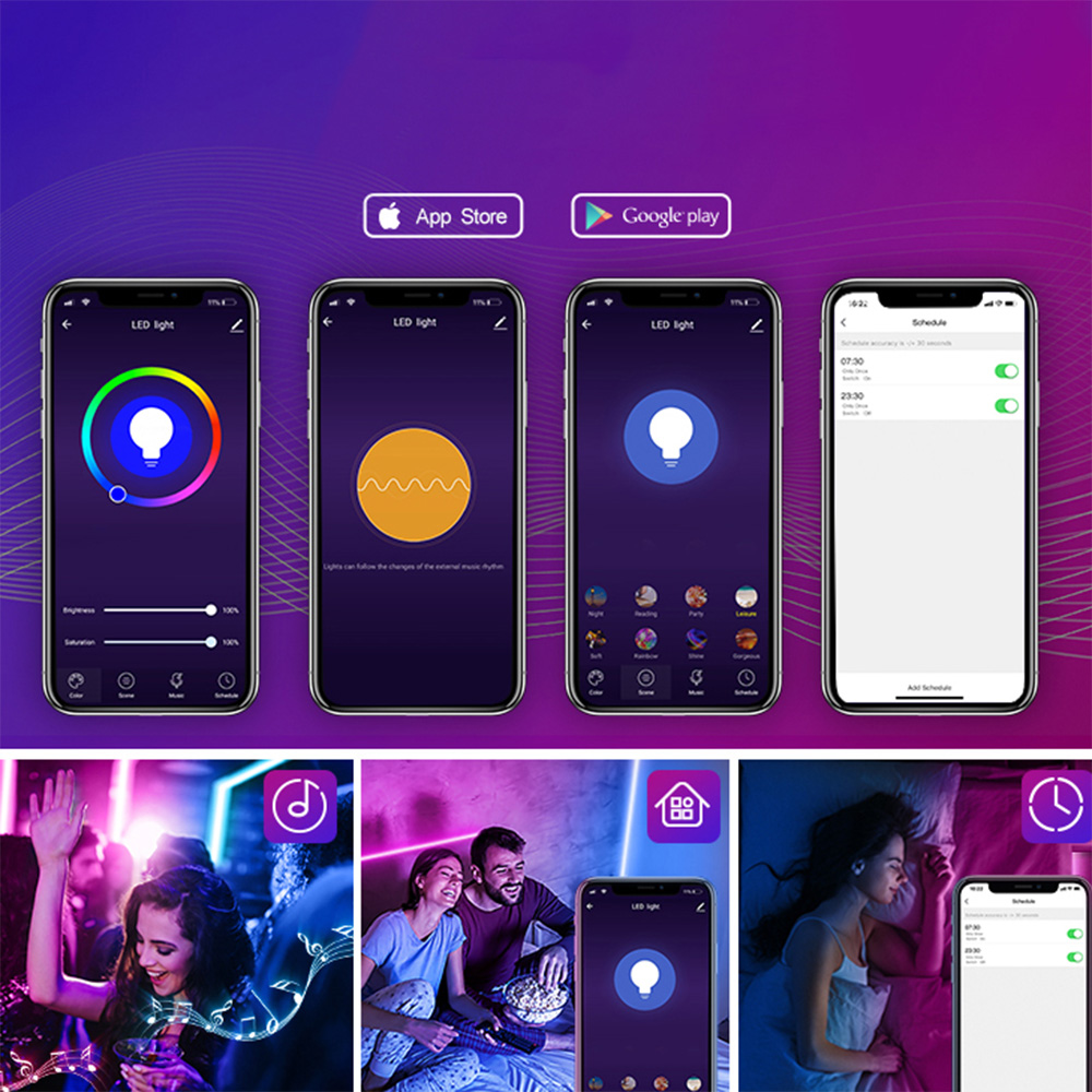 GOSUND INTELIGENTNA SMART TAŚMA LISTWA LED WIFI TUYA GOOGLE ALEXA SL1 2.8m Zasilanie sieciowe