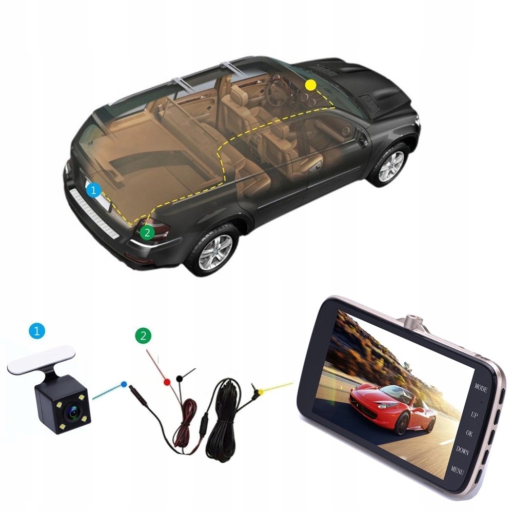 WIDEOREJESTRATOR HD KAMERA COFANIA [POLSKIE MENU] Model GT800