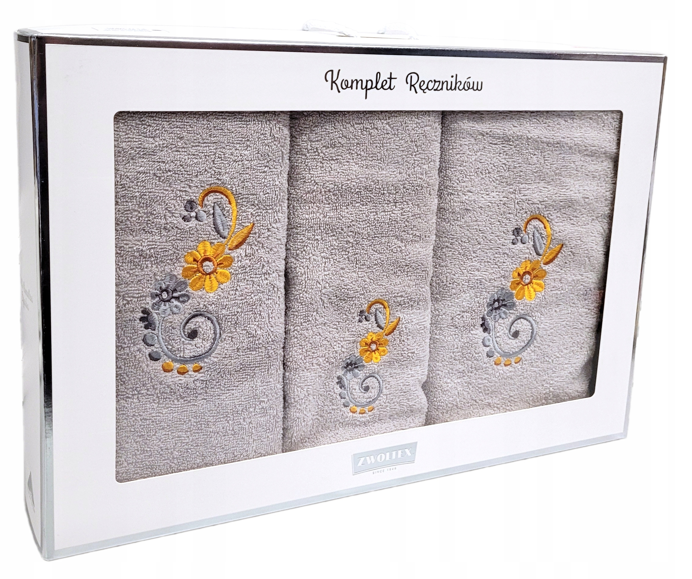 ZWOLTEX komplet ręczników 3 SZT. BAWEŁNA EGIPSKA