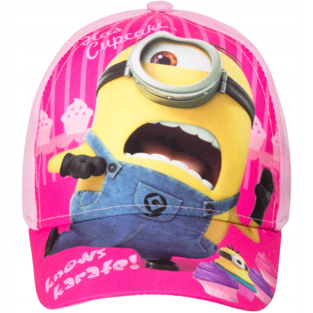 

Czapka z daszkiem Minionki 52 Różowa