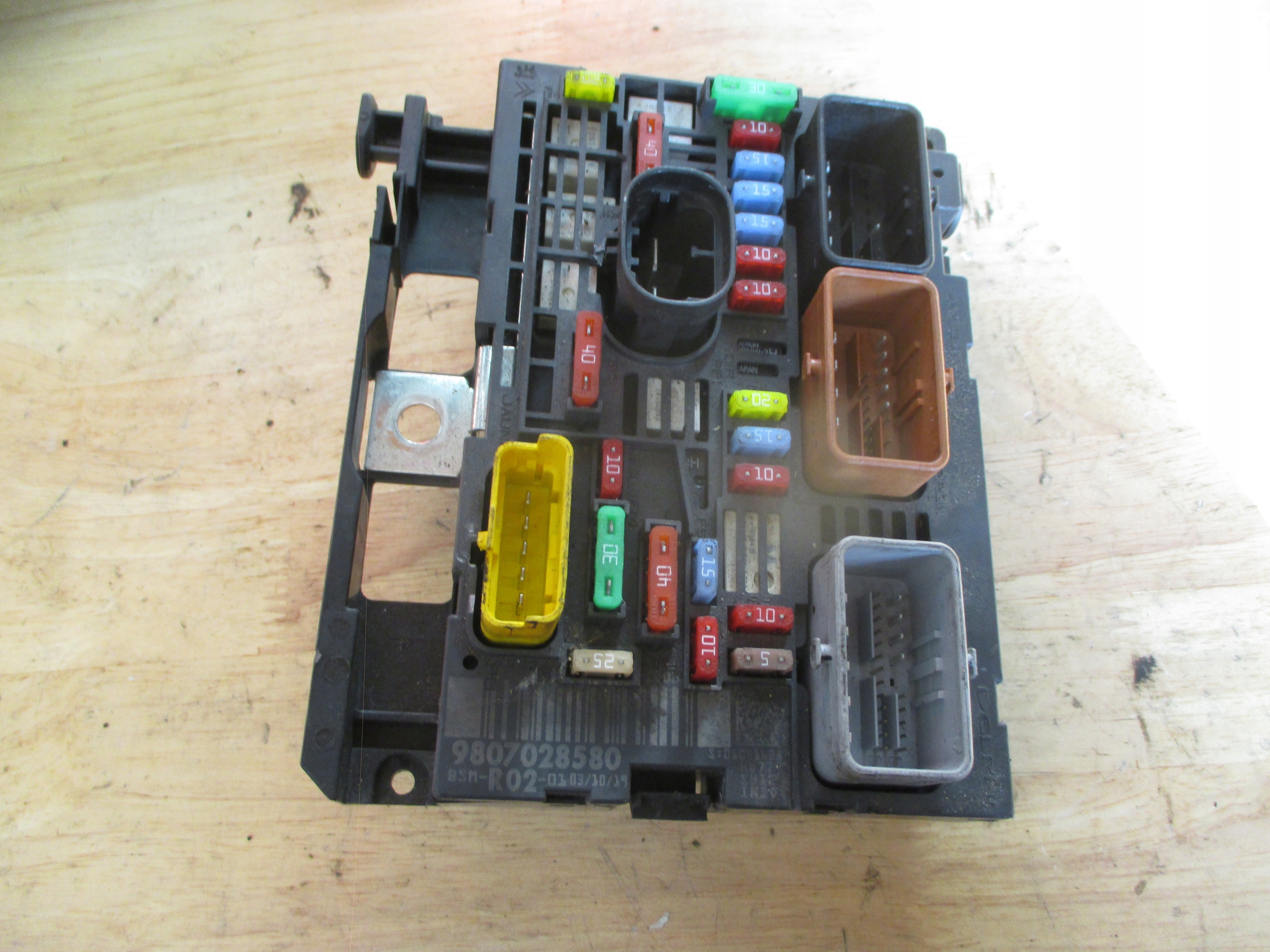 PEUGEOT CITROEN MODUŁ BSM 9807028580 BSM R02