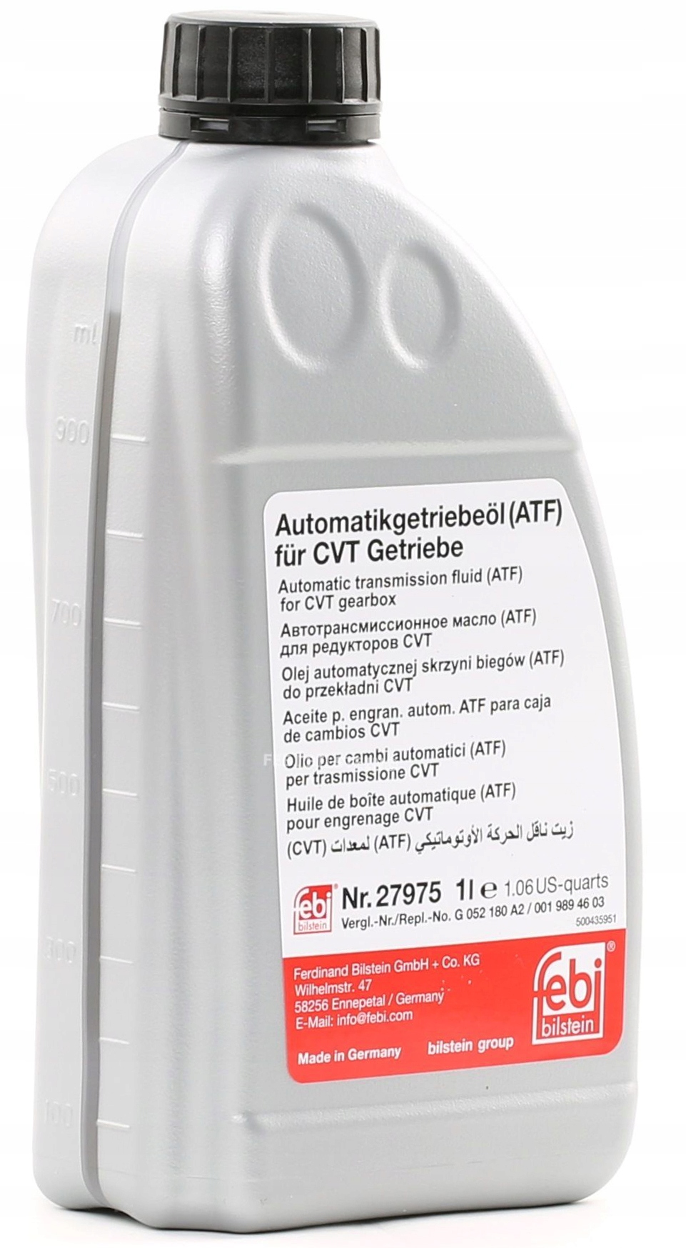 Febi Żółty Olej Przekładniowy Do Skrzyni Multitronic Cvt Audi Vw Ford 1L