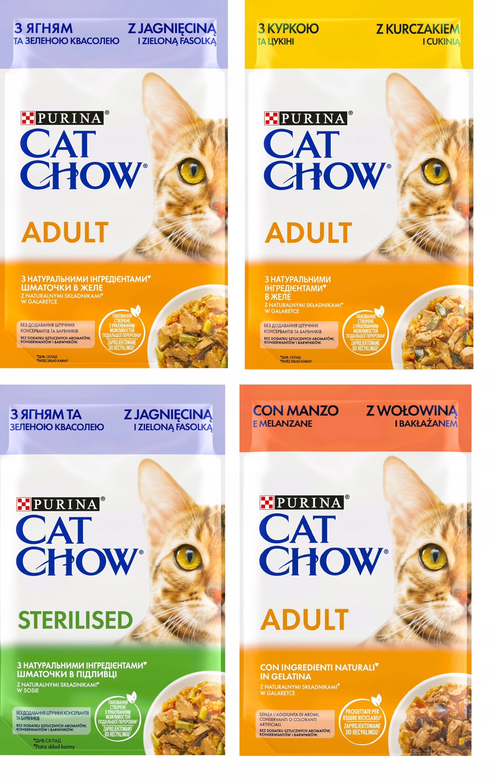 Purina Cat Chow MIX SMAK 4x 85g 13526380554 Allegro.pl