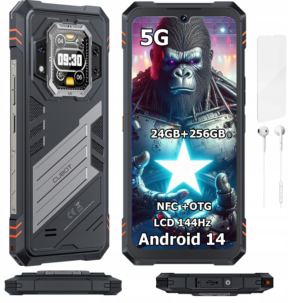 Smartfón Cubot King Kong Star 2 24/256GB Dual 5G Pancerny IP69K Military