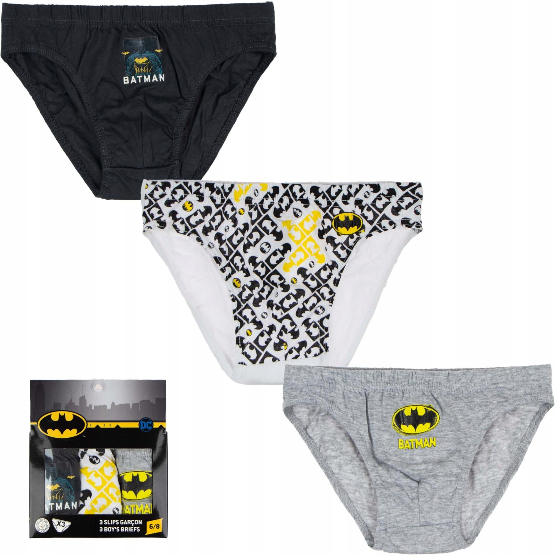 

Majtki Batman Slipy Chłopięce 3 szt 2 /3 A Bawełna
