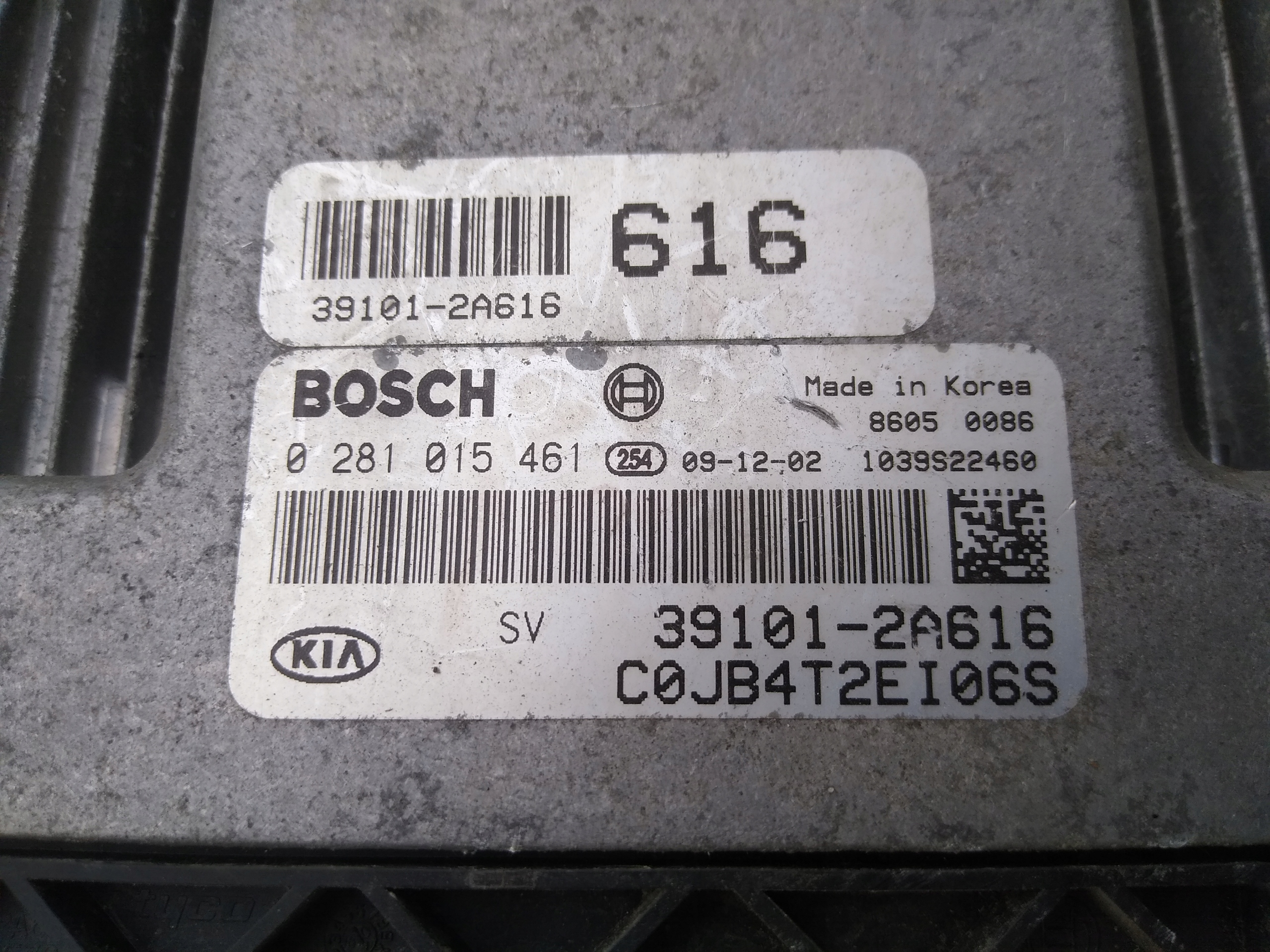 Centralina Motore 39101-2A616 KIA CRDI