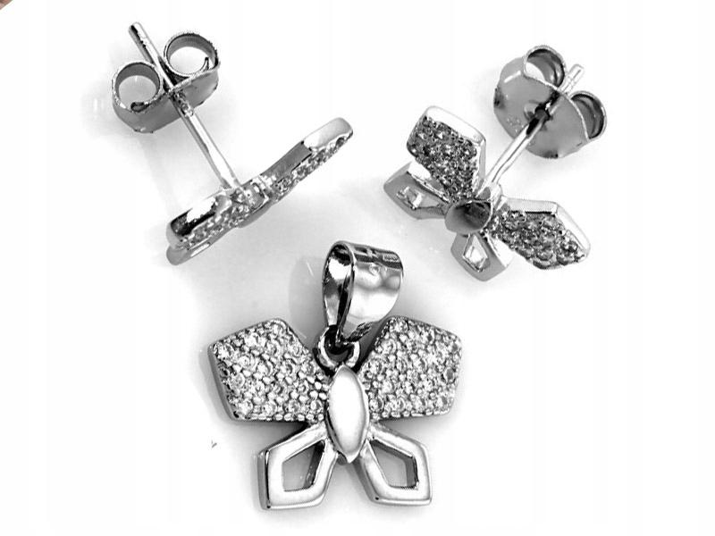 Stříbrný komplet šperků 925 koakrdky zirkony, exkluzivní vzor jako dárek