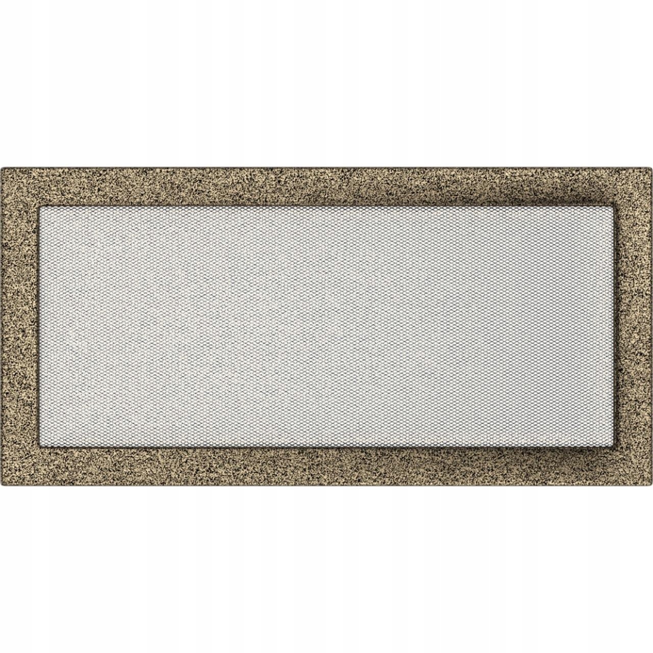 Ventilační mřížka 22x45 černo-zlatá