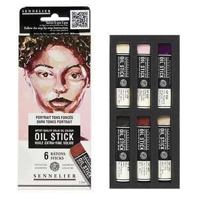 Olejové tyčinky Oil Stick Mini Dark Tones Portrait, 6 ks