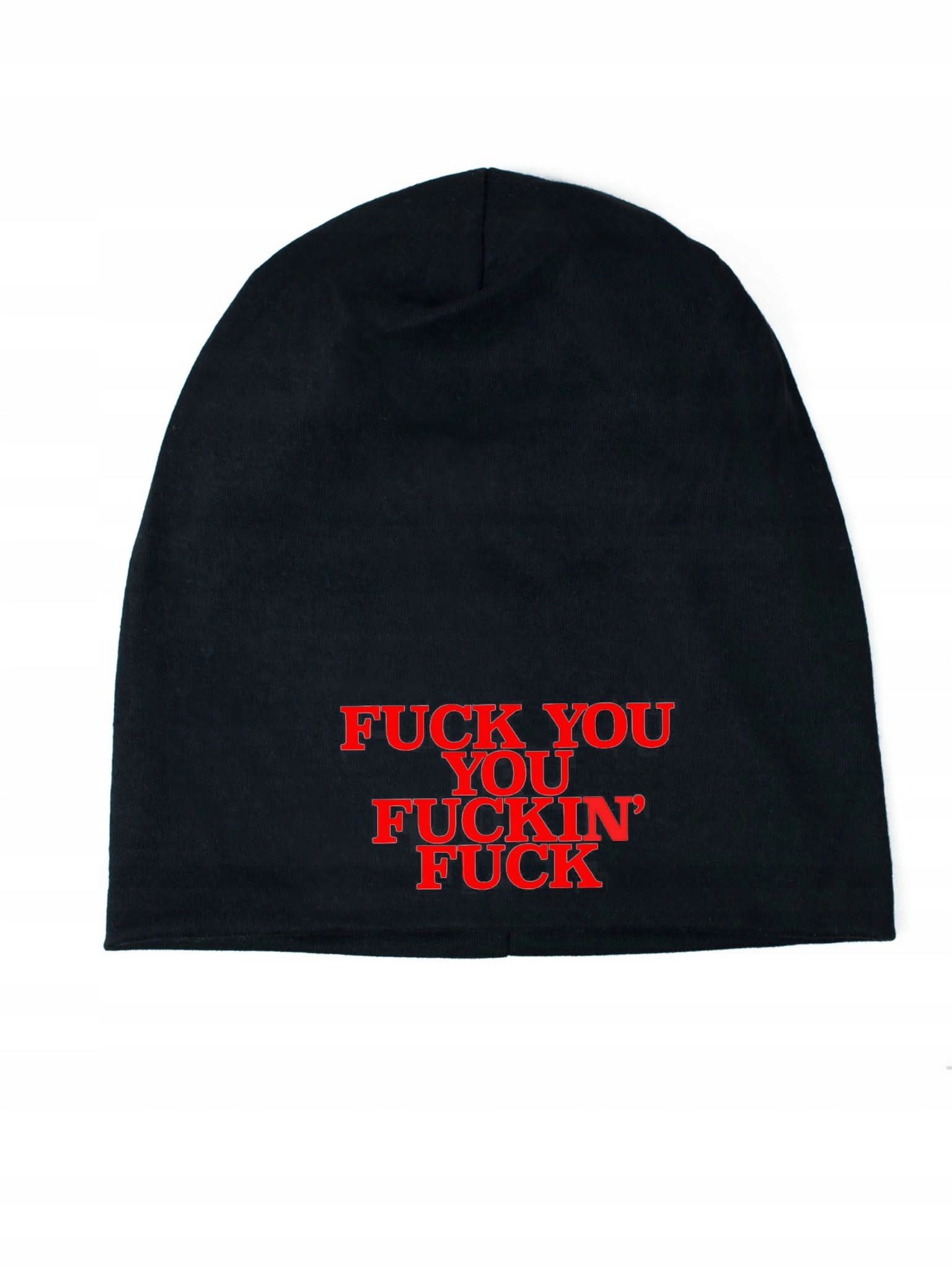 

Czapka Czarna Oversize Smerfetka Beanie Fuck