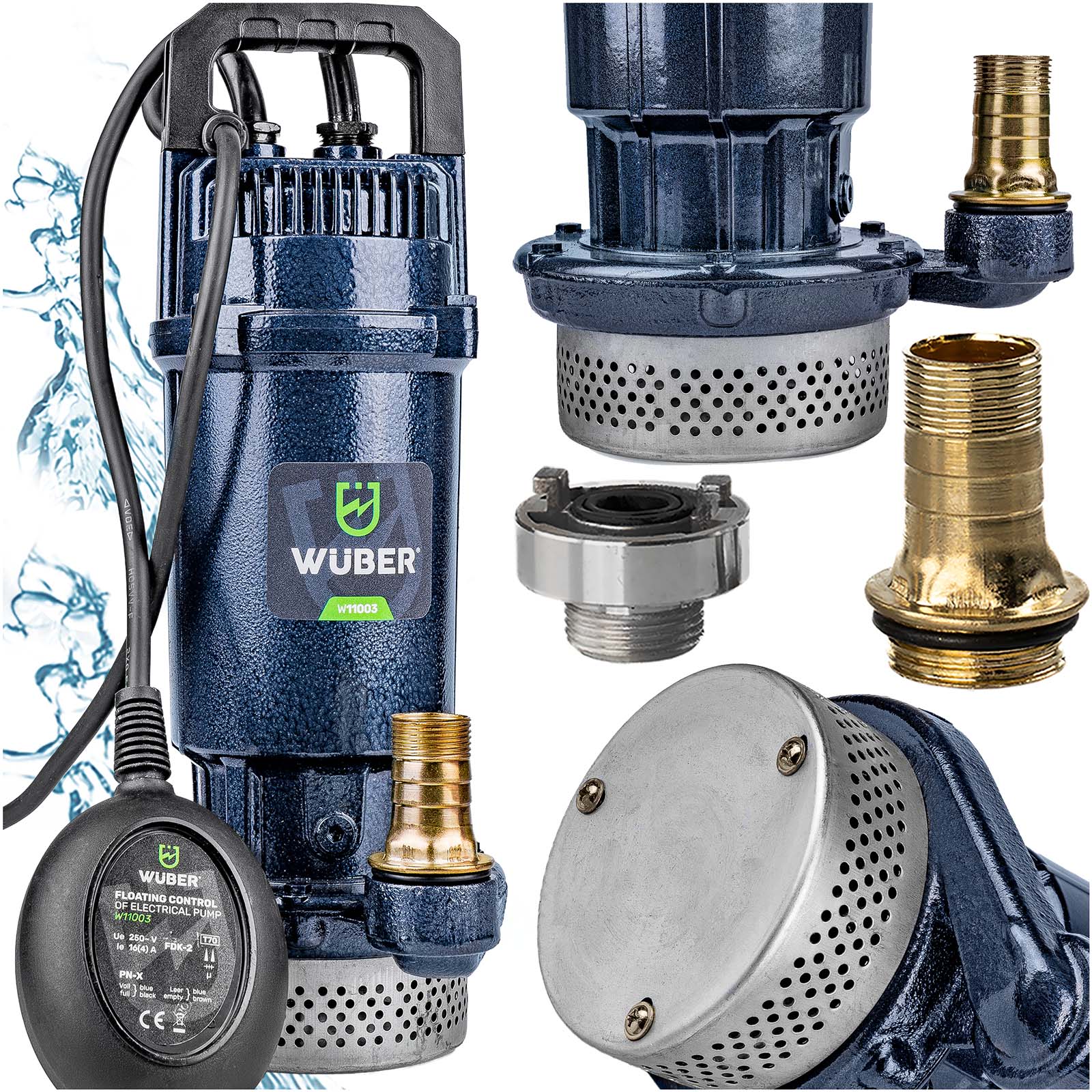 Čerpadlo Do Žumpy Čisté Špinavé Vody Ponorné Sítko 1" Výkonné 5100 l/h