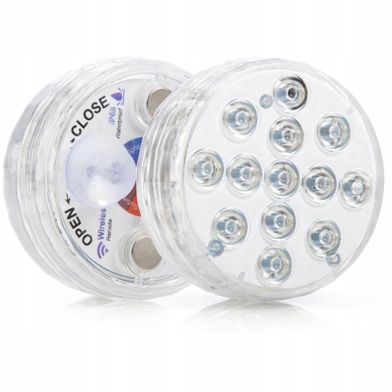 OŚWIETLENIE BASENU BASENOWE PODWODNE 4 SZTUKI Z PILOTEM Marka bez marki