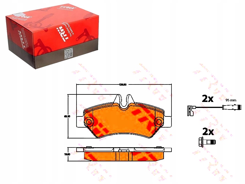 Brzdové Destičky Mercedes Zadní Sprinter 06- Trw