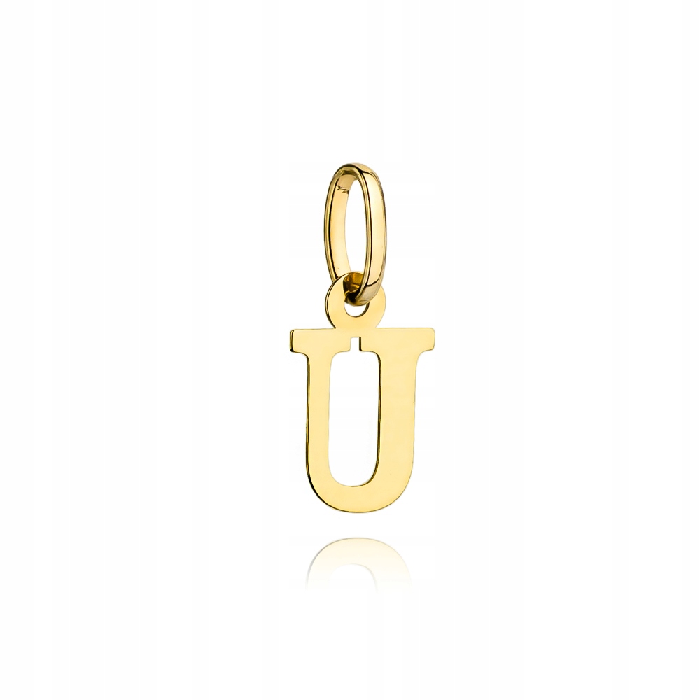 Přívěsek zlaté písmenko U 585 14k 0.23g Žluté zlato bez kamene