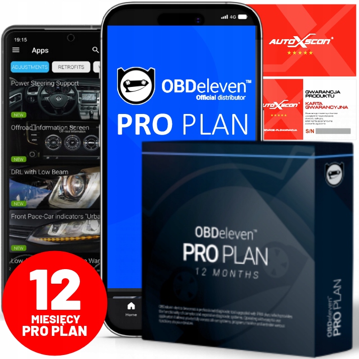OBDeleven Pro Pack rozbudowa Subskrypcja Proplan 12 miesięcy Polski Dealer