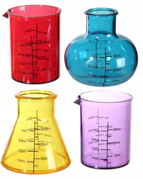 

Kieliszki Chemika Menzurki Do Szotów Wódki Koktajl