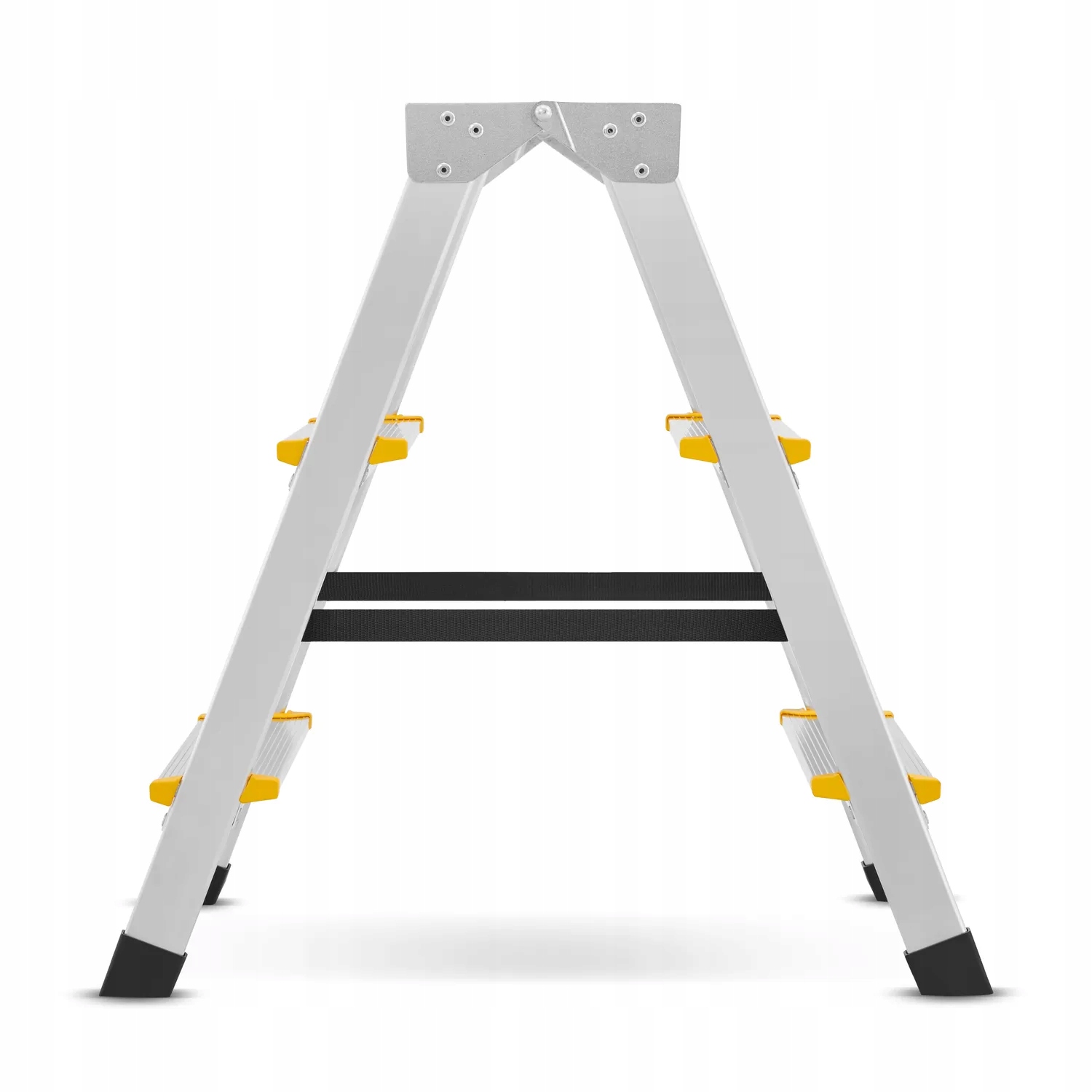 Drabina aluminiowa domowa dwustronna składana HIGHER 2x3 stopnie taboret podnóżek schodek — 16
