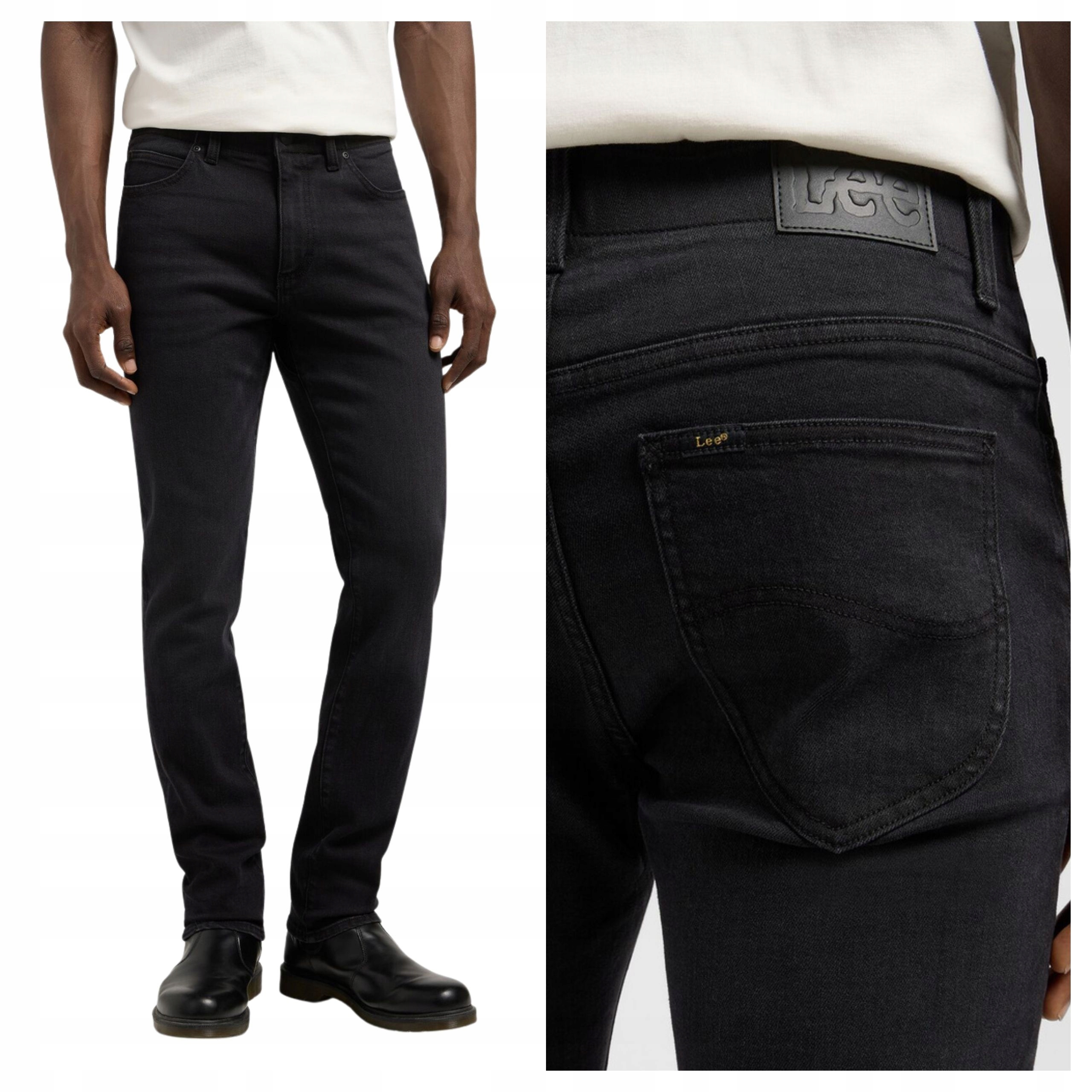 Pánské džínové kalhoty Lee Skinny Fit XM Slim Zúžené černé W36 L32