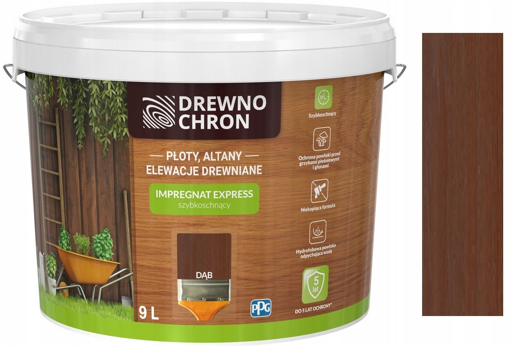 DREWNOCHRON EXPRESS IMPREGNAT DO DREWNA DĄB 9L