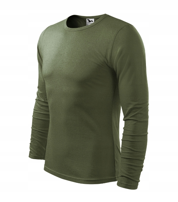 KOSZULKA MĘSKA ZDŁUGIM RĘKAWEM MALFINI FIT-T LS 119 160G KHAKI S