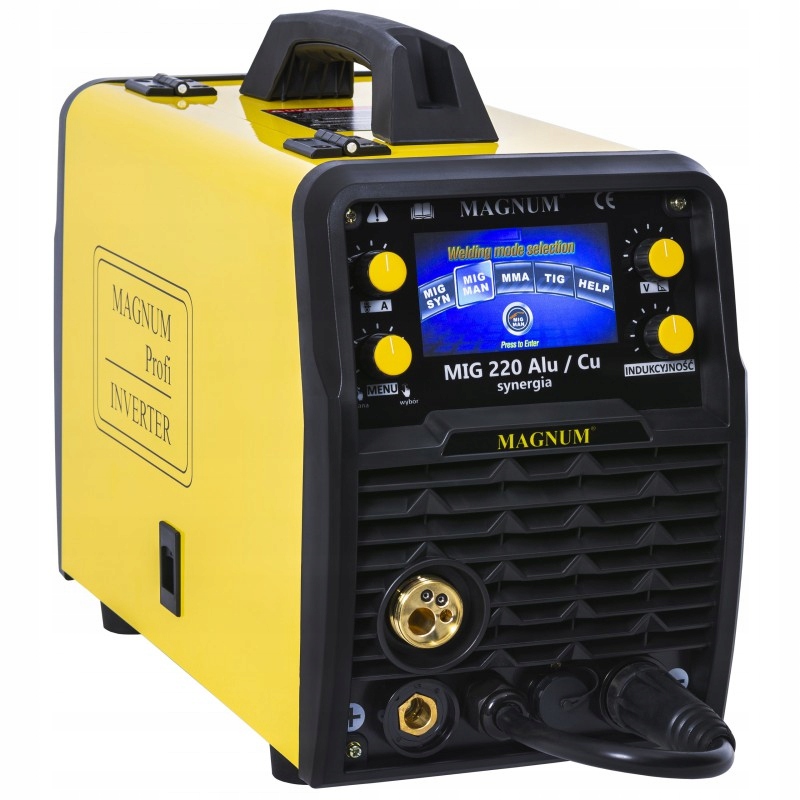 PÓŁAUTOMAT SPAWALNICZY MAGNUM MIG/MAG 220 ALU/CU SYNERGIA LCD EAN (GTIN) 5904624003261
