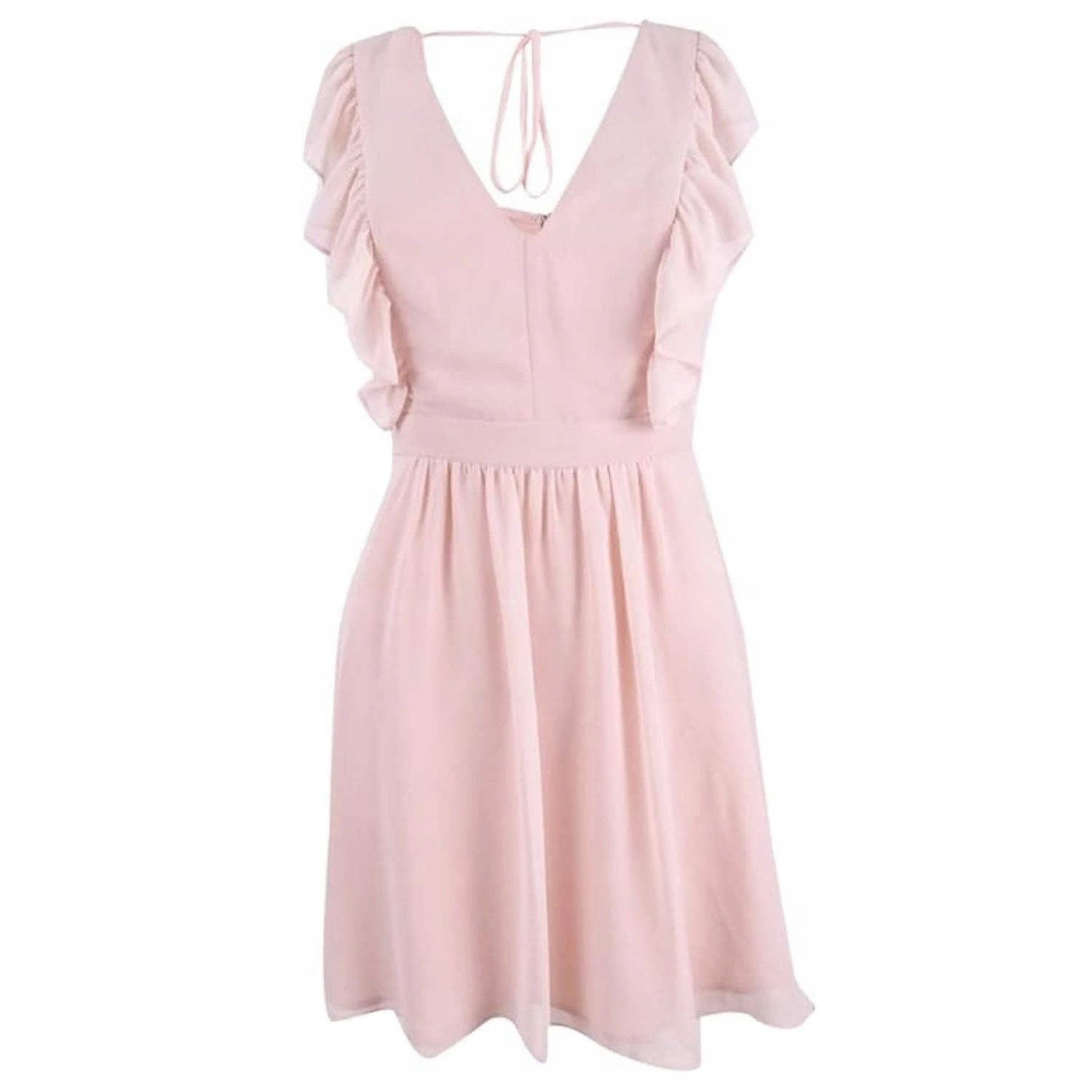 Šaty Bcbg růžová elegantní dámská koktejlová, vzdušná vel. 8/S