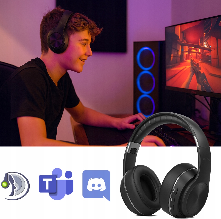 Słuchawki BLOW Bluetooth BTX700ANC 32-833# Rodzaj słuchawek nauszne