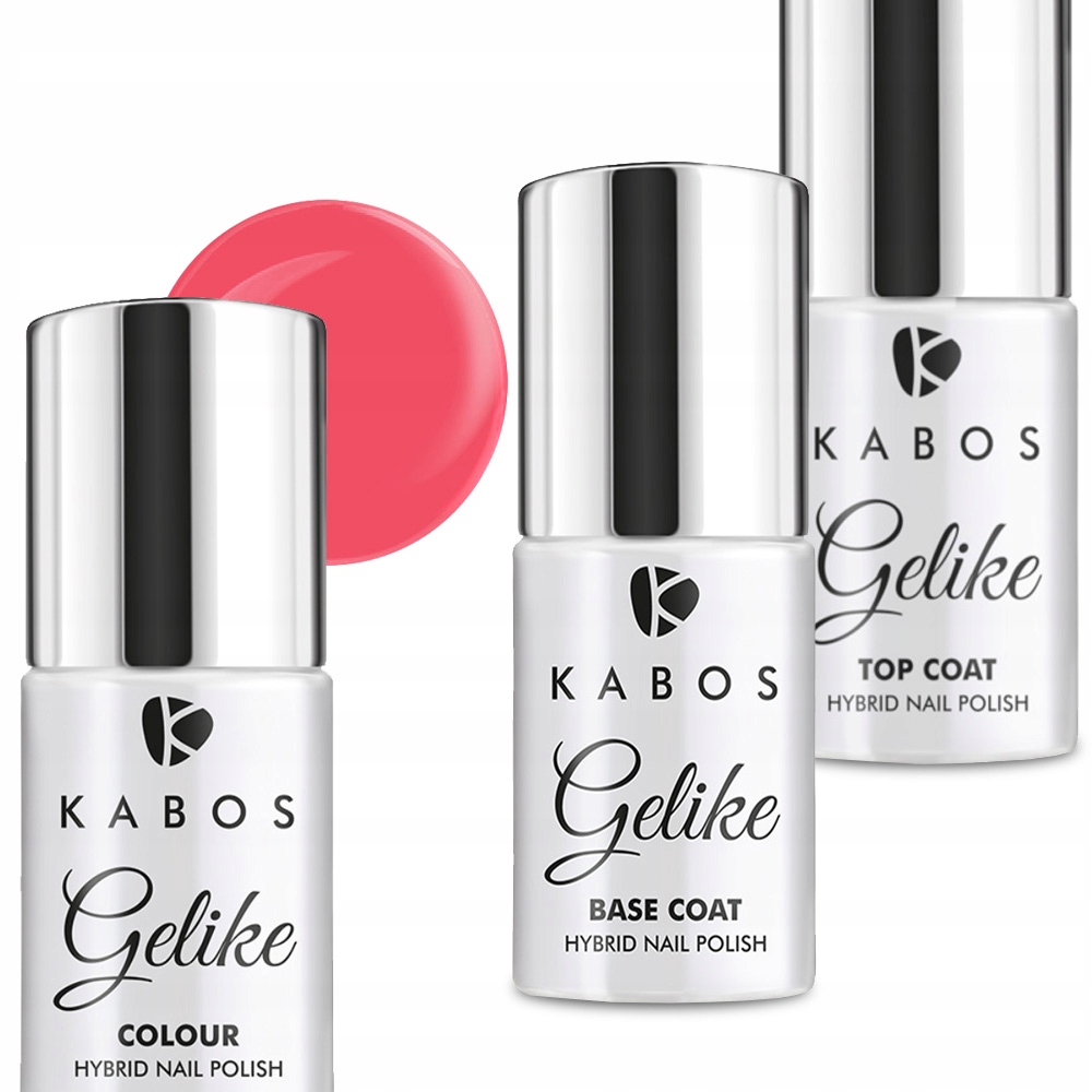 

Zestaw Do Hybryd baza top lakier Kabos 5 ml