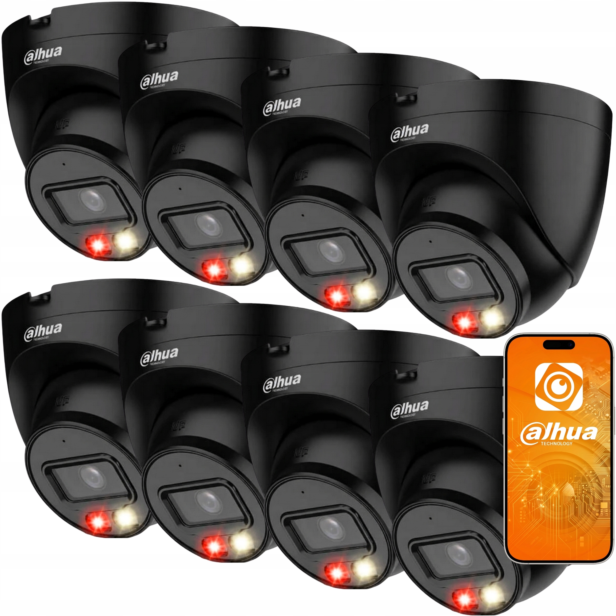 Kamera 8x IPC-HDW1439V-A-IL-0280B Black 4MPX Detekcja IP67 Funkcje Ai Dahua