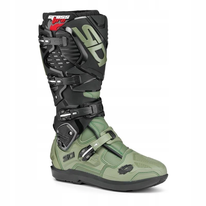 Topánky cross enduro Sidi Crossfire 3 Srs Army/black zelená čierna Darčeky