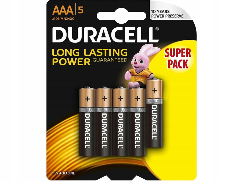 

Baterie Aaa LR03 Duracell Basic (5 szt.)