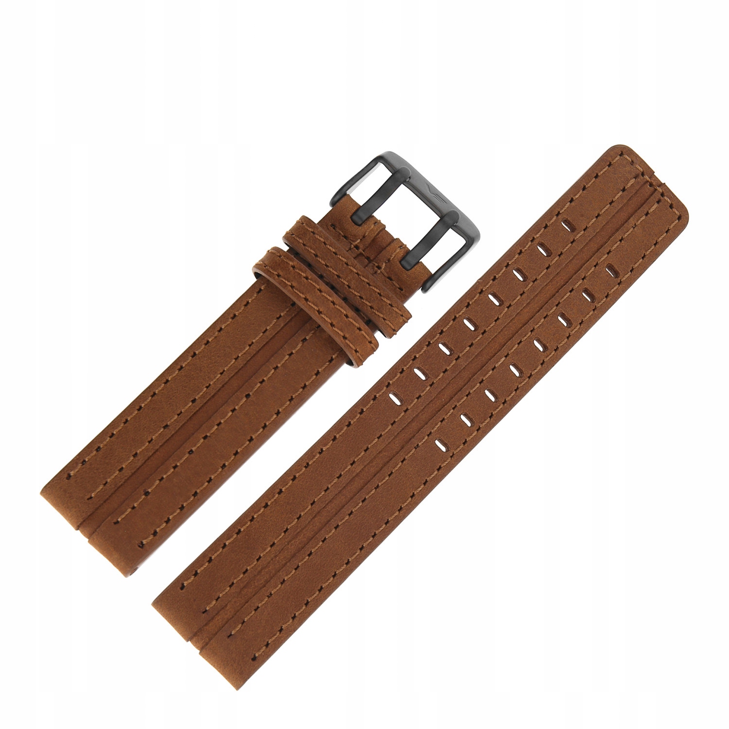 Pásek Expedition kůže (C558) světle hnědý, černá barva