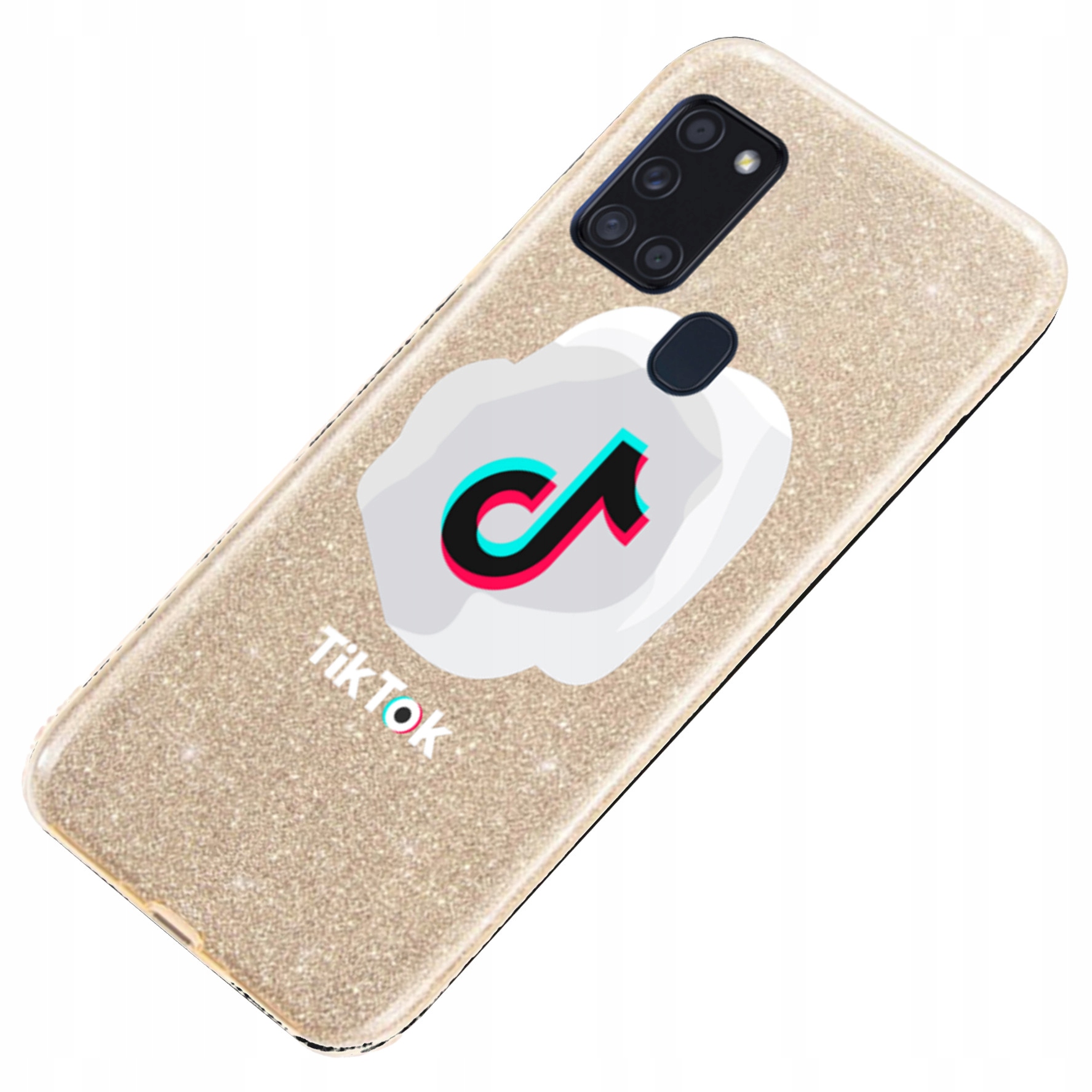 

Etui case Brokat 3w1 złoty do Samsung A21s Wzory