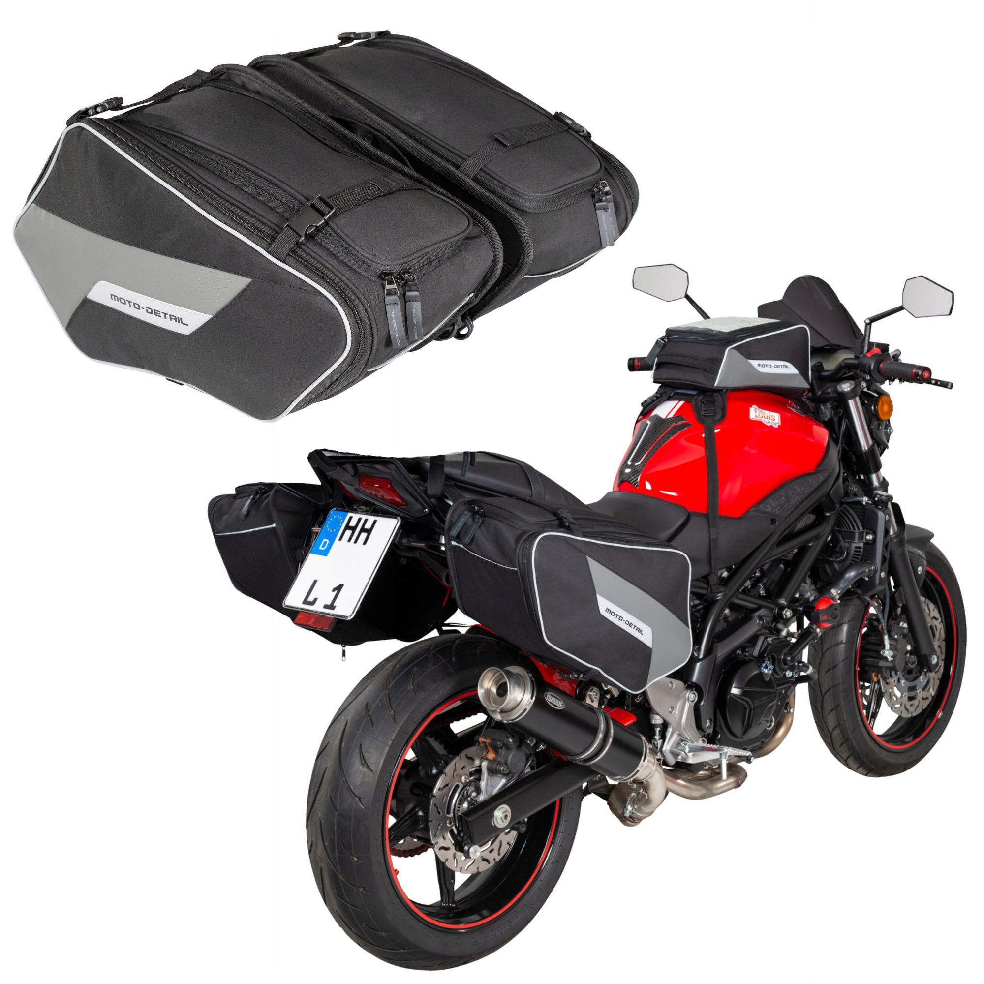 Bočné Motocyklové Tašky 2X20L Sada 2KS, Odolné