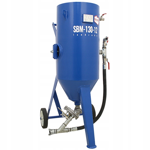 POLSKA MOBILNA PIASKARKA CIŚNIENIOWA 130LITRÓW 12BAR