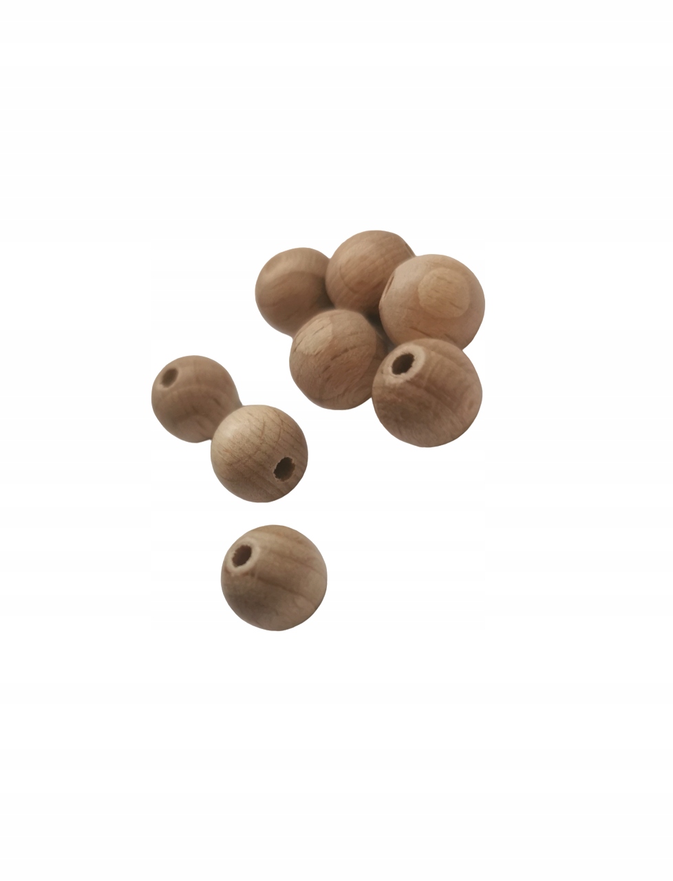 Drewniane koraliki 10 szt kula 10 mm