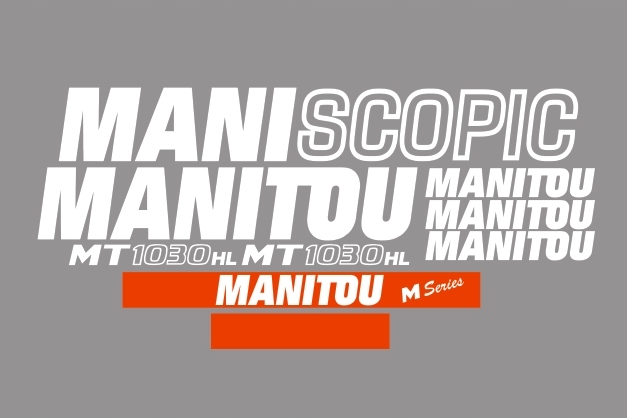 Samolepky s nálepkou Manitou Mt 1030 Hl