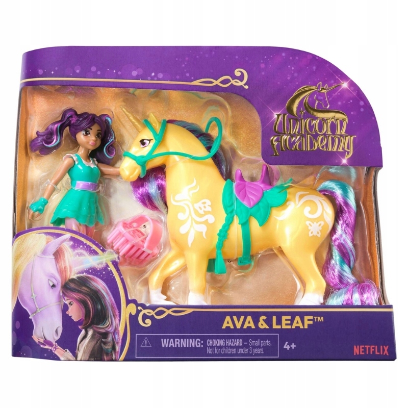 UNICORN ACADEMY UNIKORNIS AKADÉMIA SZETT AVA BABA ÉS UNIKORNIS LEAF Gyermek életkora 4+ év