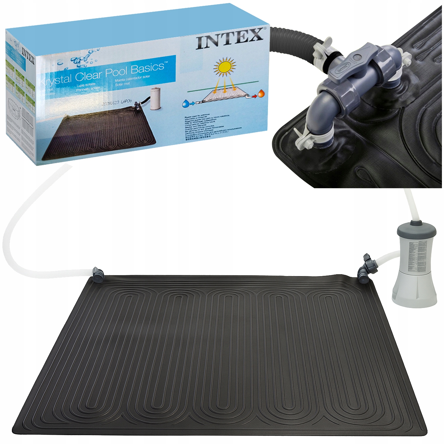 Solární podložka do bazénu Ohřívač bazénové vody Intex 28685