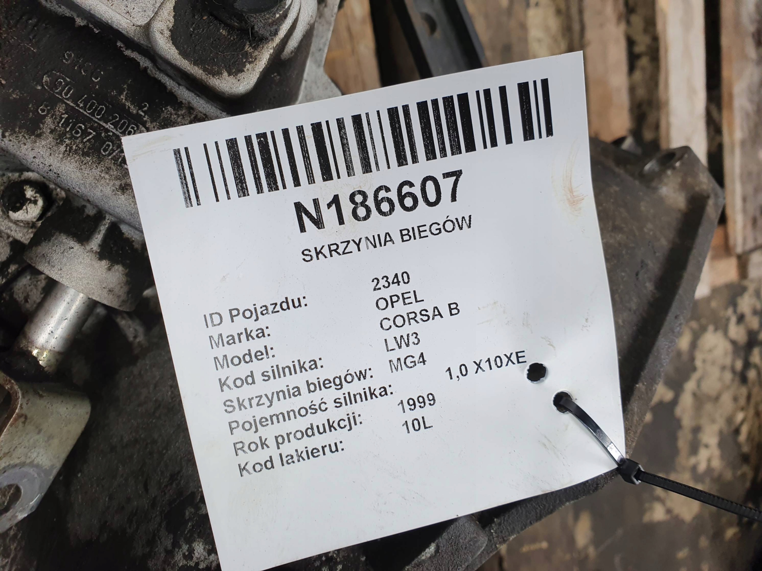 gearbox, MG4 1.0 OPEL CORSA B