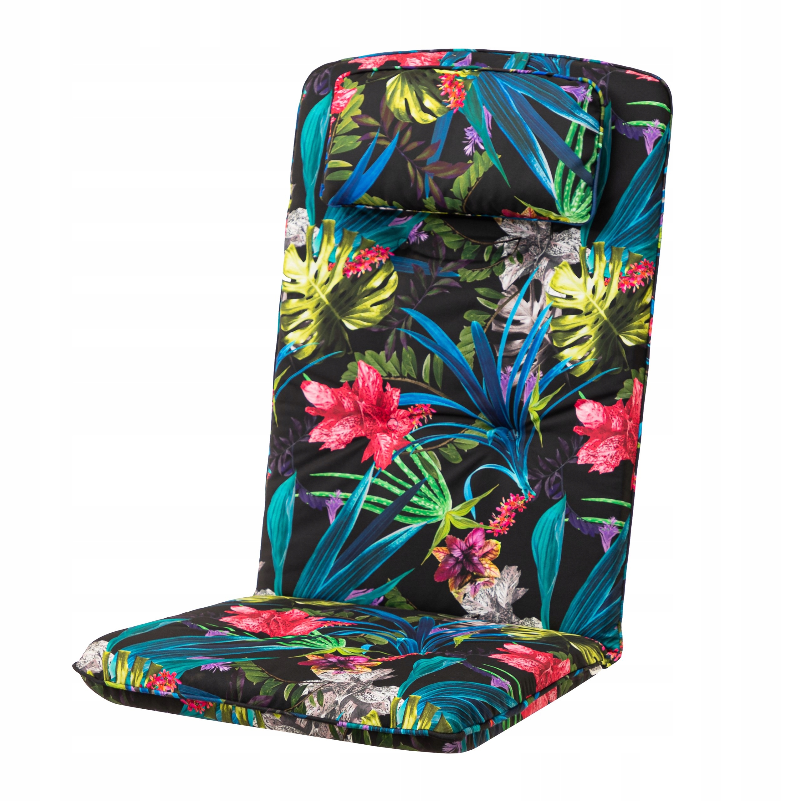 Polštář na zahradní židli s vysokým opěradlem 50x48, voděodolná Uv opěrka hlavy