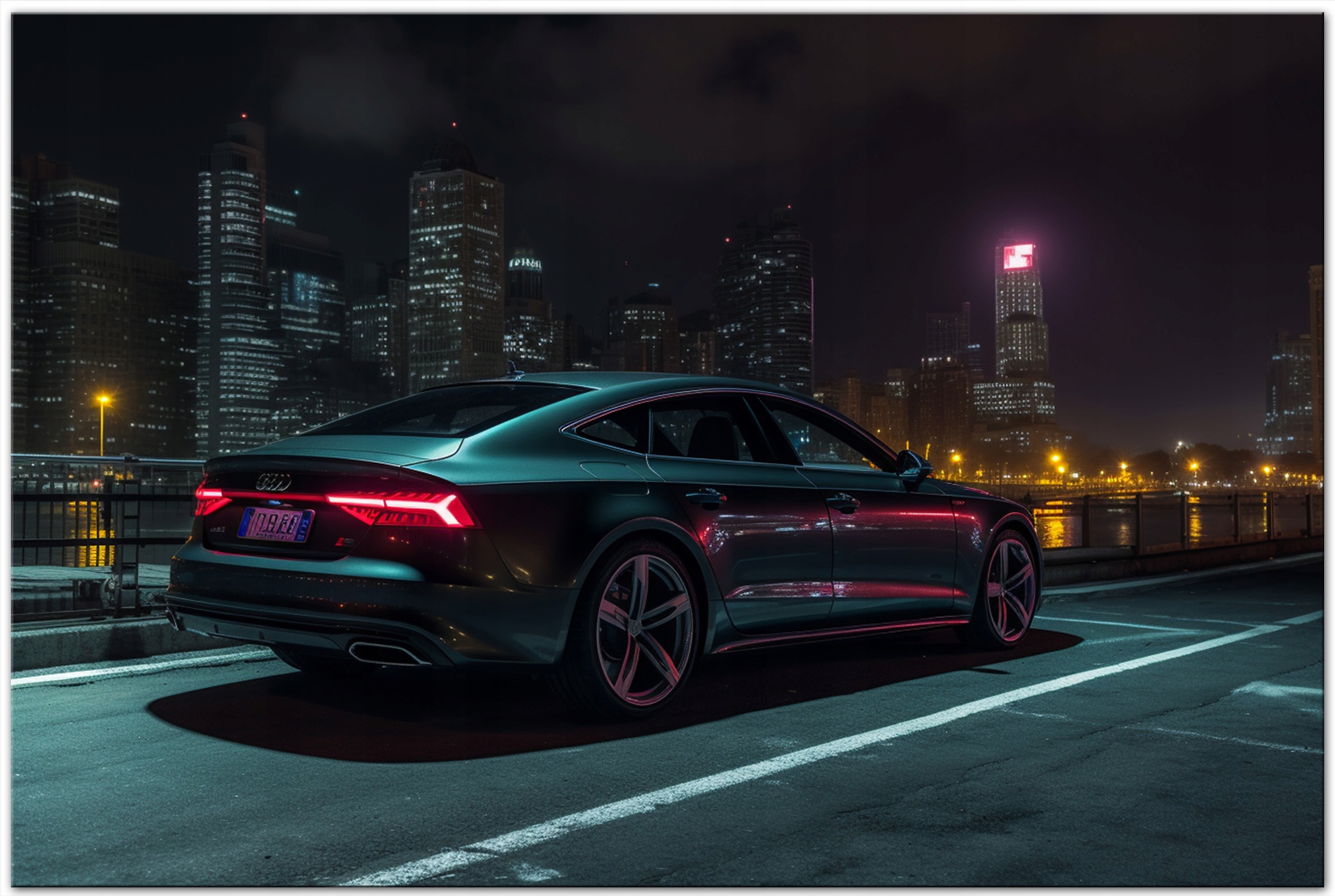 Obraz na płótnie Auto Audi A7 C8 New York